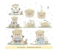 Coleção Ursinho Bento: ursinhos com tratores e caminhões